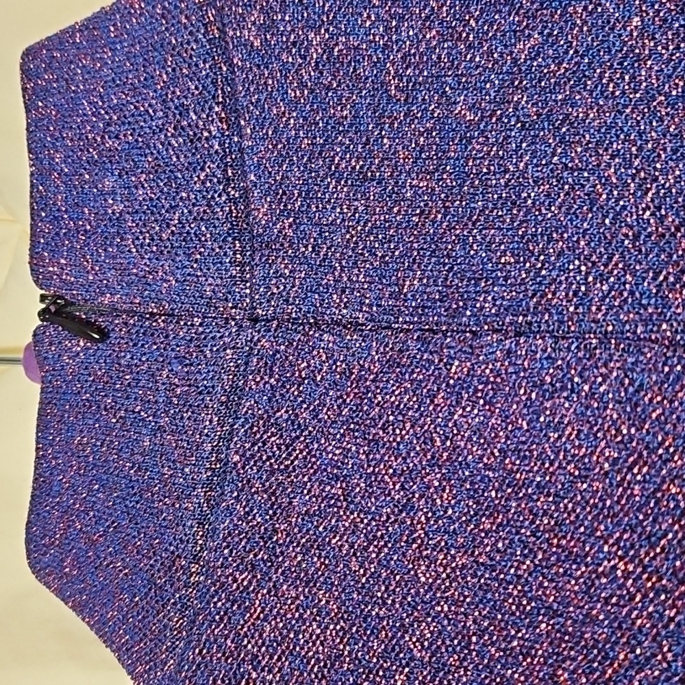 Solace London dress. Purple Metallic  Katy Perry, hit iconic dress! NWOT - Picture 6 of 12
